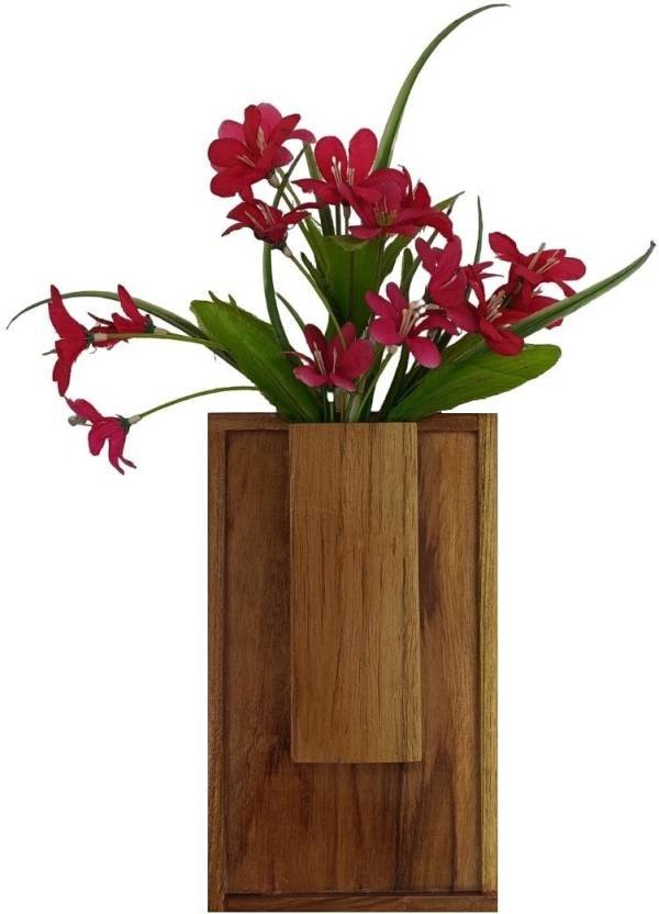 Wooden Flower Vase